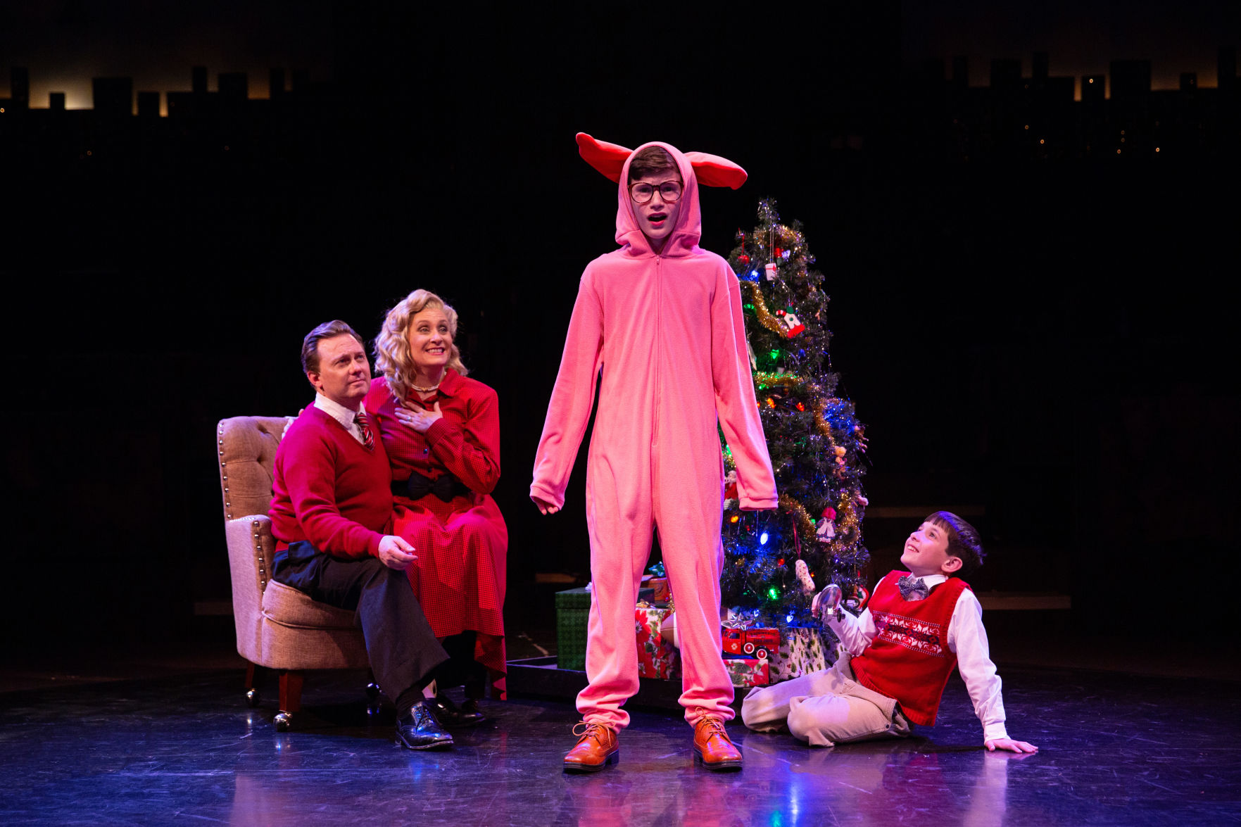 John Poncy as Ralphie with The Parker family.jpg